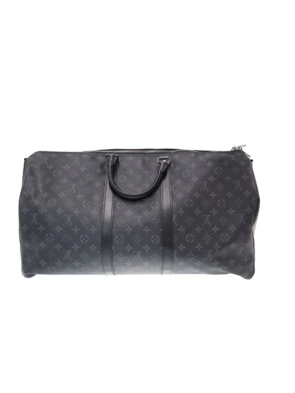 Louis Vuitton Keepall Bandouliere 55 Monogram Eclipse 55 Shoulder Bag Black